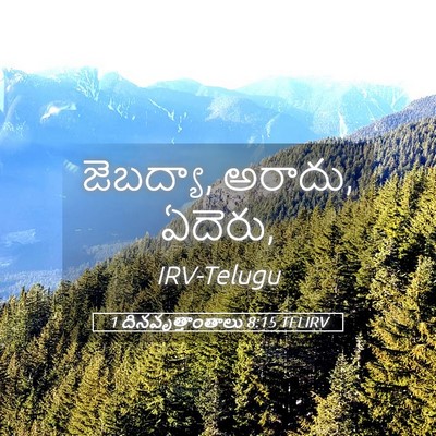 Picture 05 - 1 దినవృత్తాంతాలు 8:15 TELIRV - జెబద్యా, అరాదు, - Bible Verse Picture