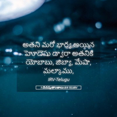 Picture 05 - 1 దినవృత్తాంతాలు 8:9 TELIRV - అతని మరో భార్య - Bible Verse Picture