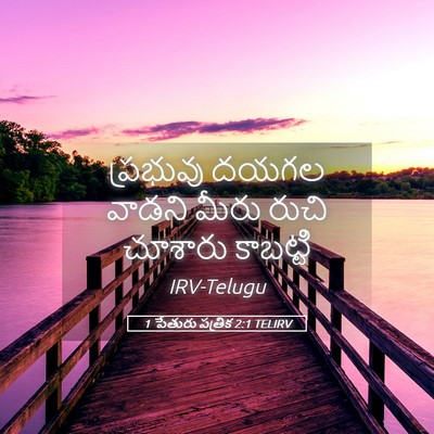 Picture 05 - 1 పేతురు పత్రిక 2:1 TELIRV - ప్రభువు దయగల - Bible Verse Picture