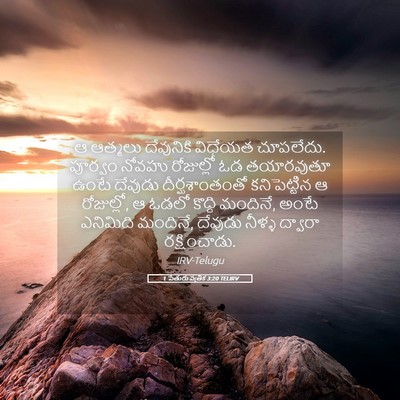 Picture 05 - 1 పేతురు పత్రిక 3:20 TELIRV - ఆ ఆత్మలు దేవునికి - Bible Verse Picture