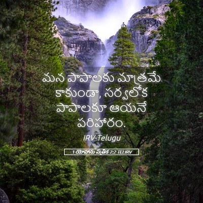 Picture 05 - 1 యోహాను పత్రిక 2:2 TELIRV - మన పాపాలకు - Bible Verse Picture
