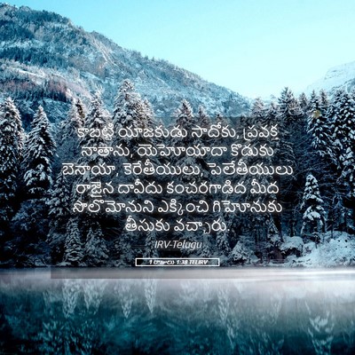 Picture 05 - 1 రాజులు 1:38 TELIRV - కాబట్టి యాజకుడు - Bible Verse Picture