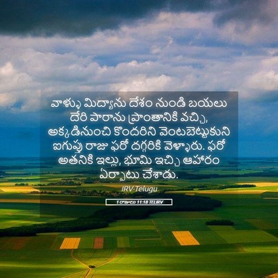 Picture 05 - 1 రాజులు 11:18 TELIRV - వాళ్ళు మిద్యాను - Bible Verse Picture