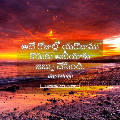 Picture 05 - 1 రాజులు 14:1 TELIRV - అదే రోజుల్లో - Bible Verse Picture