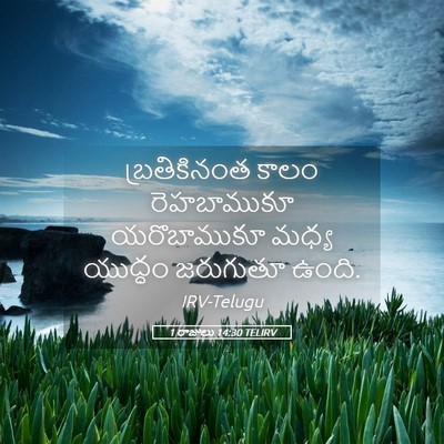Picture 05 - 1 రాజులు 14:30 TELIRV - బ్రతికినంత కాలం - Bible Verse Picture
