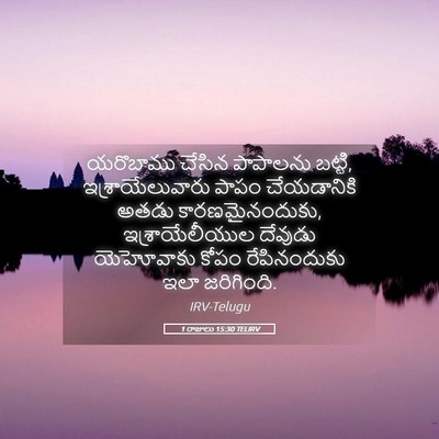 Picture 05 - 1 రాజులు 15:30 TELIRV - యరొబాము చేసిన - Bible Verse Picture