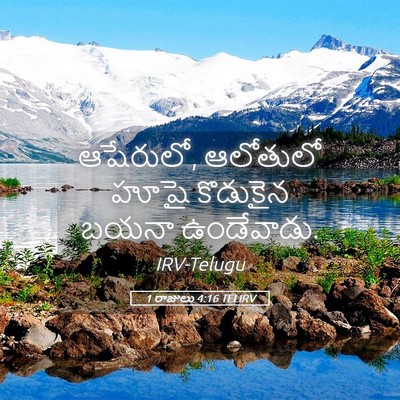 Picture 05 - 1 రాజులు 4:16 TELIRV - ఆషేరులో, ఆలోతులో - Bible Verse Picture