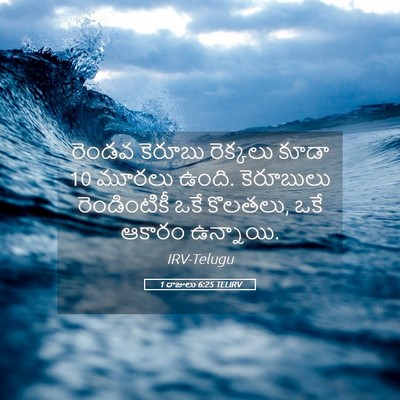 Picture 05 - 1 రాజులు 6:25 TELIRV - రెండవ కెరూబు - Bible Verse Picture
