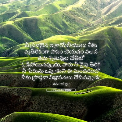 Picture 05 - 1 రాజులు 8:33 TELIRV - నీ ప్రజలైన - Bible Verse Picture