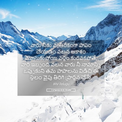 Picture 05 - 1 రాజులు 8:35 TELIRV - వారు నీకు - Bible Verse Picture