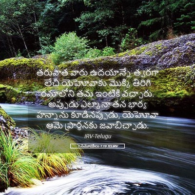 Picture 05 - 1 సమూయేలు 1:19 TELIRV - తరువాత వారు - Bible Verse Picture