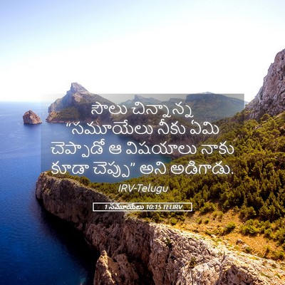 Picture 05 - 1 సమూయేలు 10:15 TELIRV - సౌలు చిన్నాన్న - Bible Verse Picture