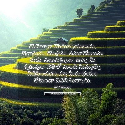 Picture 05 - 1 సమూయేలు 12:11 TELIRV - యెహోవా - Bible Verse Picture