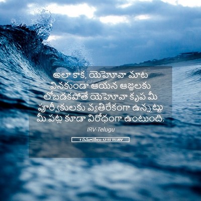 Picture 05 - 1 సమూయేలు 12:15 TELIRV - అలా కాక, యెహోవా మాట - Bible Verse Picture