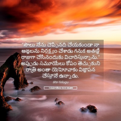 Picture 05 - 1 సమూయేలు 15:11 TELIRV - “సౌలు నేను - Bible Verse Picture