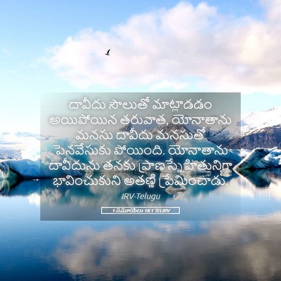 Picture 05 - 1 సమూయేలు 18:1 TELIRV - దావీదు సౌలుతో - Bible Verse Picture