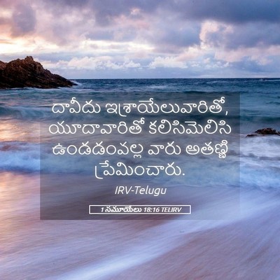 Picture 05 - 1 సమూయేలు 18:16 TELIRV - దావీదు - Bible Verse Picture