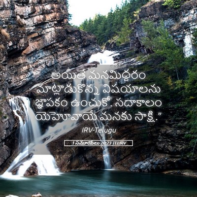 Picture 05 - 1 సమూయేలు 20:23 TELIRV - అయితే మనమిద్దరం - Bible Verse Picture