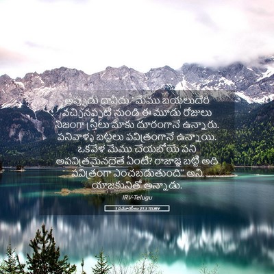 Picture 05 - 1 సమూయేలు 21:5 TELIRV - అప్పుడు దావీదు - Bible Verse Picture