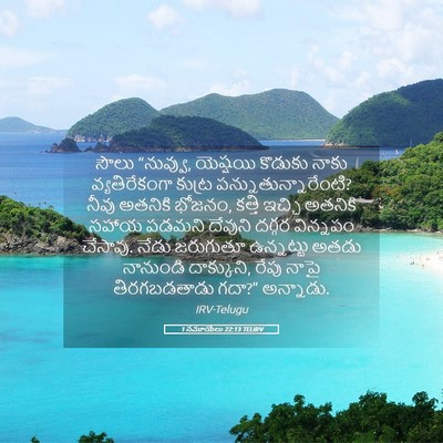 Picture 05 - 1 సమూయేలు 22:13 TELIRV - సౌలు “నువ్వు, - Bible Verse Picture
