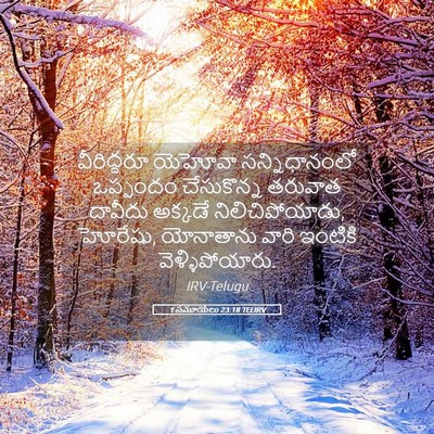 Picture 05 - 1 సమూయేలు 23:18 TELIRV - వీరిద్దరూ యెహోవా - Bible Verse Picture