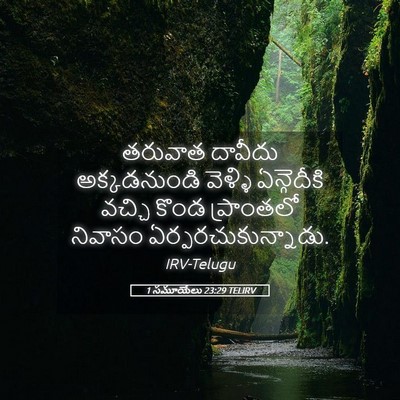 Picture 05 - 1 సమూయేలు 23:29 TELIRV - తరువాత దావీదు - Bible Verse Picture