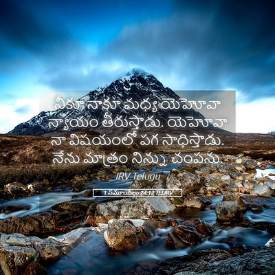 Picture 05 - 1 సమూయేలు 24:12 TELIRV - నీకూ నాకూ మధ్య - Bible Verse Picture
