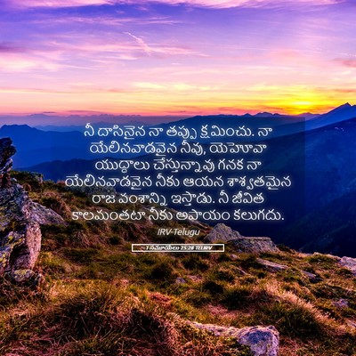 Picture 05 - 1 సమూయేలు 25:28 TELIRV - నీ దాసినైన నా - Bible Verse Picture