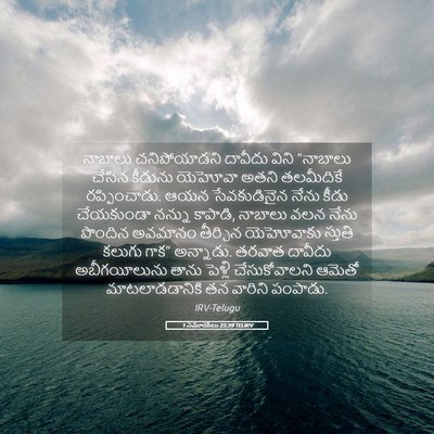Picture 05 - 1 సమూయేలు 25:39 TELIRV - నాబాలు చనిపోయాడని - Bible Verse Picture