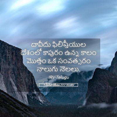 Picture 05 - 1 సమూయేలు 27:7 TELIRV - దావీదు - Bible Verse Picture