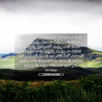 Picture 05 - 1 సమూయేలు 29:6 TELIRV - ఆకీషు దావీదును - Bible Verse Picture