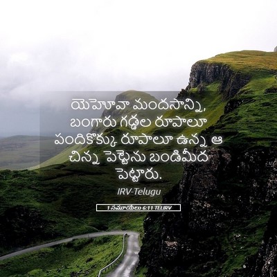 Picture 05 - 1 సమూయేలు 6:11 TELIRV - యెహోవా మందసాన్ని, - Bible Verse Picture