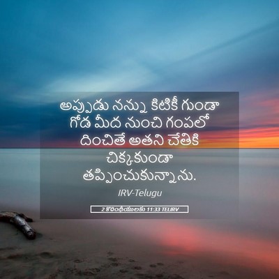 Picture 05 - 2 కొరింథీయులకు 11:33 TELIRV - అప్పుడు నన్ను - Bible Verse Picture