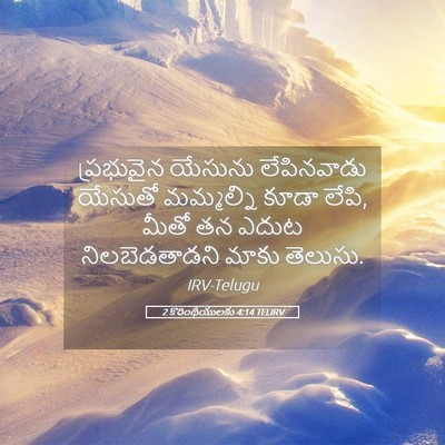Picture 05 - 2 కొరింథీయులకు 4:14 TELIRV - ప్రభువైన యేసును - Bible Verse Picture
