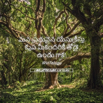 Picture 05 - 2 తెస్సలోనిక పత్రిక 3:18 TELIRV - మన ప్రభువైన - Bible Verse Picture