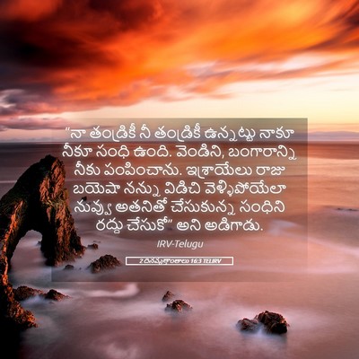 Picture 05 - 2 దినవృత్తాంతాలు 16:3 TELIRV - “నా తండ్రికీ నీ - Bible Verse Picture