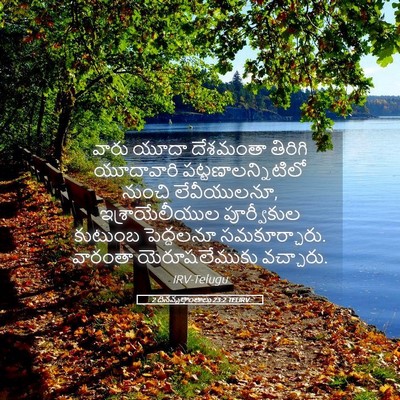 Picture 05 - 2 దినవృత్తాంతాలు 23:2 TELIRV - వారు యూదా దేశమంతా - Bible Verse Picture