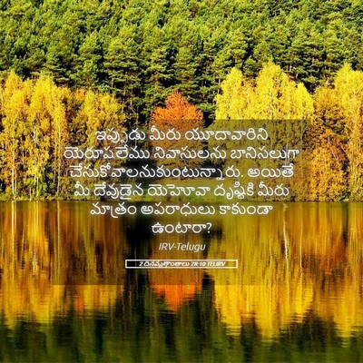 Picture 05 - 2 దినవృత్తాంతాలు 28:10 TELIRV - ఇప్పుడు మీరు - Bible Verse Picture