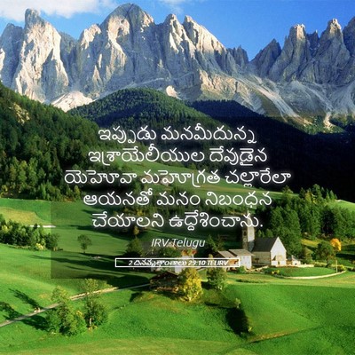 Picture 05 - 2 దినవృత్తాంతాలు 29:10 TELIRV - ఇప్పుడు మనమీదున్న - Bible Verse Picture