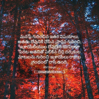 Picture 05 - 2 దినవృత్తాంతాలు 33:18 TELIRV - మనష్షే గురించిన - Bible Verse Picture