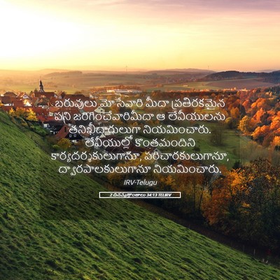 Picture 05 - 2 దినవృత్తాంతాలు 34:13 TELIRV - బరువులు మోసేవారి - Bible Verse Picture