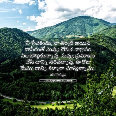 Picture 05 - 2 దినవృత్తాంతాలు 6:15 TELIRV - నీ సేవకుడు, నా - Bible Verse Picture