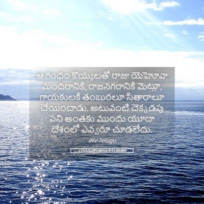 Picture 05 - 2 దినవృత్తాంతాలు 9:11 TELIRV - ఆ గంధం కొయ్యలతో - Bible Verse Picture