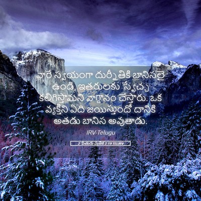 Picture 05 - 2 పేతురు పత్రిక 2:19 TELIRV - వారే స్వయంగా - Bible Verse Picture