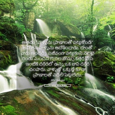 Picture 05 - 2 రాజులు 10:14 TELIRV - అతడు “వాళ్ళను - Bible Verse Picture