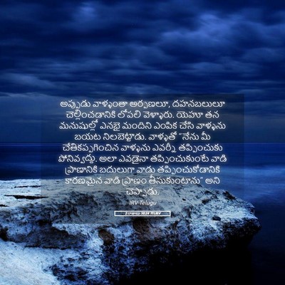Picture 05 - 2 రాజులు 10:24 TELIRV - అప్పుడు వాళ్ళంతా - Bible Verse Picture