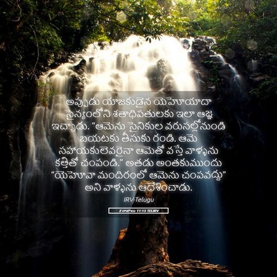 Picture 05 - 2 రాజులు 11:15 TELIRV - అప్పుడు యాజకుడైన - Bible Verse Picture