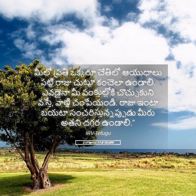 Picture 05 - 2 రాజులు 11:8 TELIRV - మీలో ప్రతి ఒక్కరూ - Bible Verse Picture