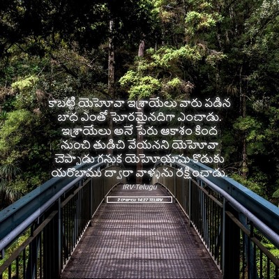 Picture 05 - 2 రాజులు 14:27 TELIRV - కాబట్టి యెహోవా - Bible Verse Picture