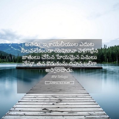 Picture 05 - 2 రాజులు 16:3 TELIRV - అతడు, - Bible Verse Picture